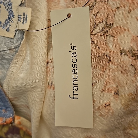 BLUE RAIN Floral Lace Tie Spaghetti Tassel Strap Fairycore Festival Slip Top - Picture 8 of 10